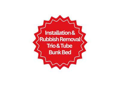 Trio & Tube Bunk Bed Installation & Rubbish Removal Trio & Tube Bunk Bed Installation & Rubbish Removal