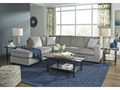 Bendigo LHF Chaise With 3 Seater - Alloy