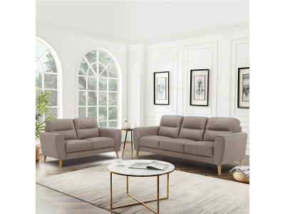 Otto Leather 3 + 2 Seater Lounge Suite 