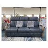 Ascot Leather 3 Seater Reclining Lounge