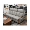 Ascot Leather 3 Seater Reclining Lounge