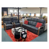 Ascot Leather 3 Seater + 2 Recliners Lounge Suite