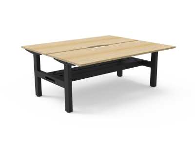 Boost Static Back to Back Workstation With Cable Tray - 1200mm