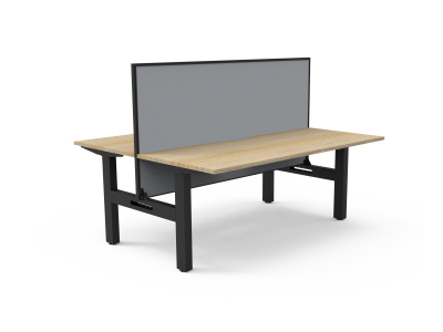 Boost Static Back to Back Workstation With Screen - 1200mm