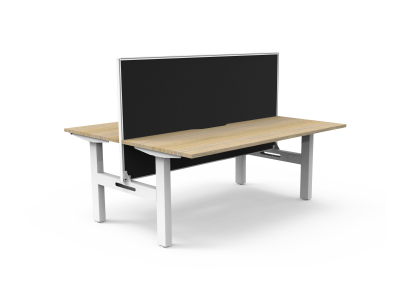 Boost Static Back to Back Workstation With Screen - 1500mm