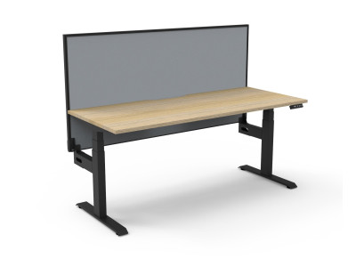 Boost+ Single Sided Workstation With Screen - 1500mm