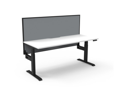 Boost+ Single Sided Workstation With Screen - 1200mm