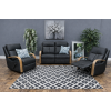 Ascot Leather 2 Seater + 2 Recliners Lounge Suite