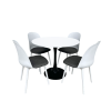Polar 5pce Dining Suite - White