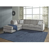 Bendigo LHF Chaise With 3 Seater - Alloy