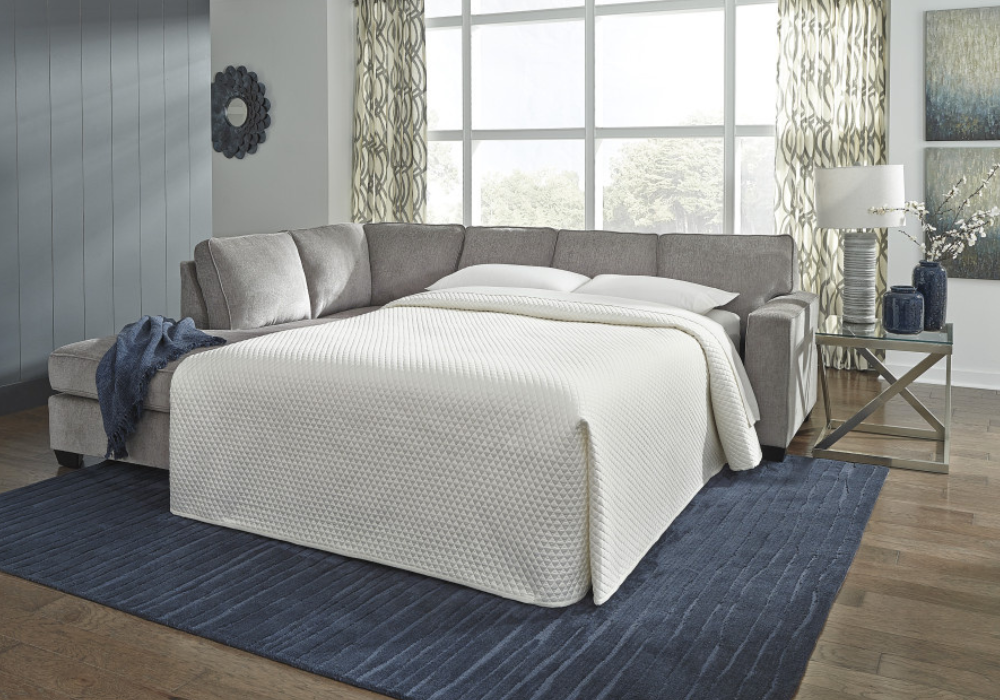 Bendigo LHF Chaise With Sofa Bed - Alloy Bendigo LHF Chaise With Sofa Bed - Alloy