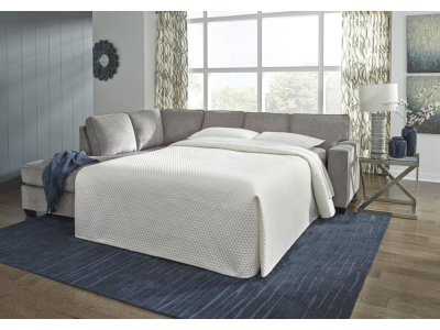Bendigo LHF Chaise With Sofa Bed - Alloy