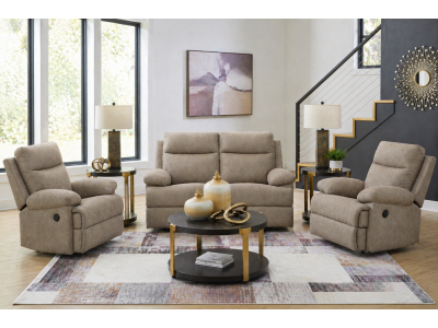 Bunbury 2 Seater + 2 Recliners Lounge Suite - Mocha