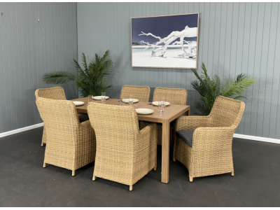 Capricorn 1800 7pce Outdoor Dining Suite