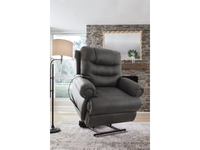 Dalby Power Lift Recliner with Heat & Massage - Granite