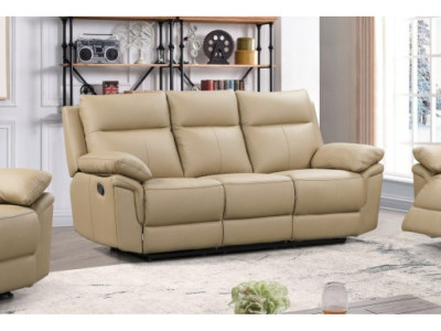 Matteo Leather 3 Seater Reclining Sofa