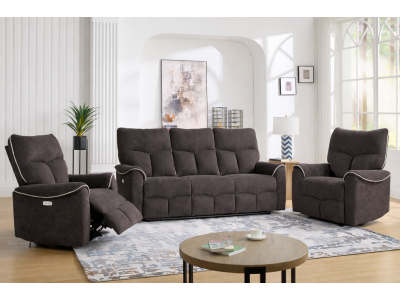 Renmark 3 Seater + 2 Electric Recliners Lounge Suite