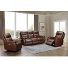 Tulsa Leather 3 Seater + 2 Electric Recliners Lounge Suite	