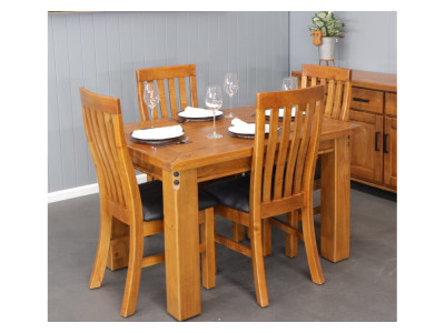Woolshed 1200 5pce Dining Suite - Timber Chairs