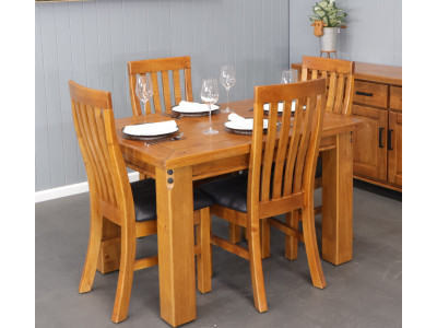 Woolshed 1200 5pce Dining Suite - Cushion Chairs
